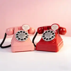 Kids Retro Telephone Piggy Bank, Nostalgic Money Saving Toy, Decorative Coin Box for Boys Room, Birthday Gift for Kids Ages 3+