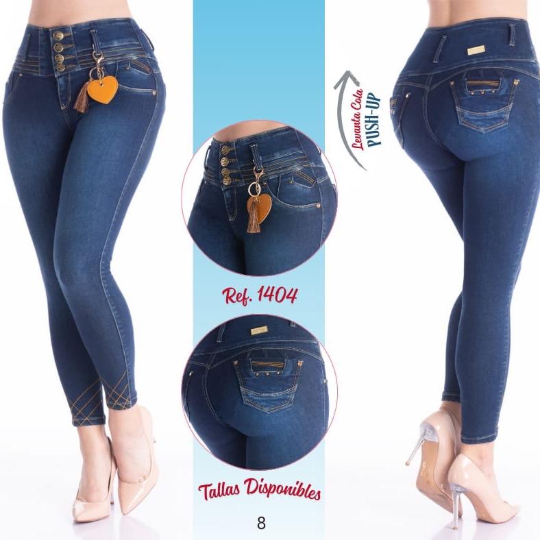 Diseñados con pinzas estratégicas que realzan tus glúteos de forma natural jeans Colombianos