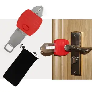 Swiilpo Portable Door Lock - Travel-Friendly Device for Hotels/Apartments/Dorms, Easy to Carry & Install in 10 Seconds, Ideal for Travelers/Renters/Students (Lightweight, No Tools Needed)Quesear