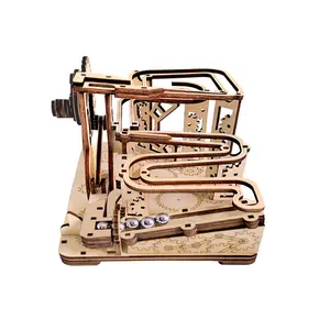 Children's Puzzle 3D Puzzle Creative DIY Stone Throwing Track Ball Hand Assembled Toy Mechanical Transmission Model