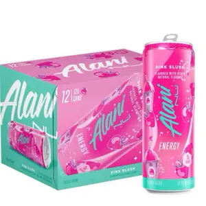 Alani Nu PINK SLUSH CASE of 12 cans Sugar Free, Low Calorie Energy Drink | 200mg Caffeine | Pre Workout Performance with Antioxidants | Biotin B Vitamins | Zero Sugar | 5 Calories | 12 Fl Oz Cans (12 cans)