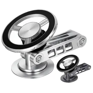 Enhanced Magnetic Car Phone Mount, Powerful Auto Suction Holder, Car Phone Holders, 360° Rotatable Hands-Free Stand, Universal Smartphone Holder, Compatible with All Smartphones, Cellphone Car Mount