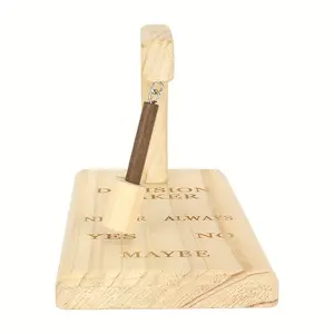 Classic Wooden Magnetic Decision Pendulum Yes No Answer Finder Stress Relief Desk Toy Creative Choice Maker Office Decor Ideal Gift