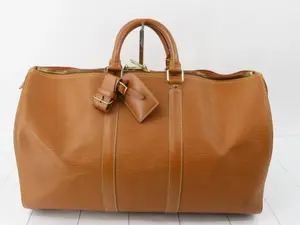 Pre-owned epi leather Travel Bags Louis Vuitton, Keepall 50 Epi Leather, Brown/Cognac, $1,250