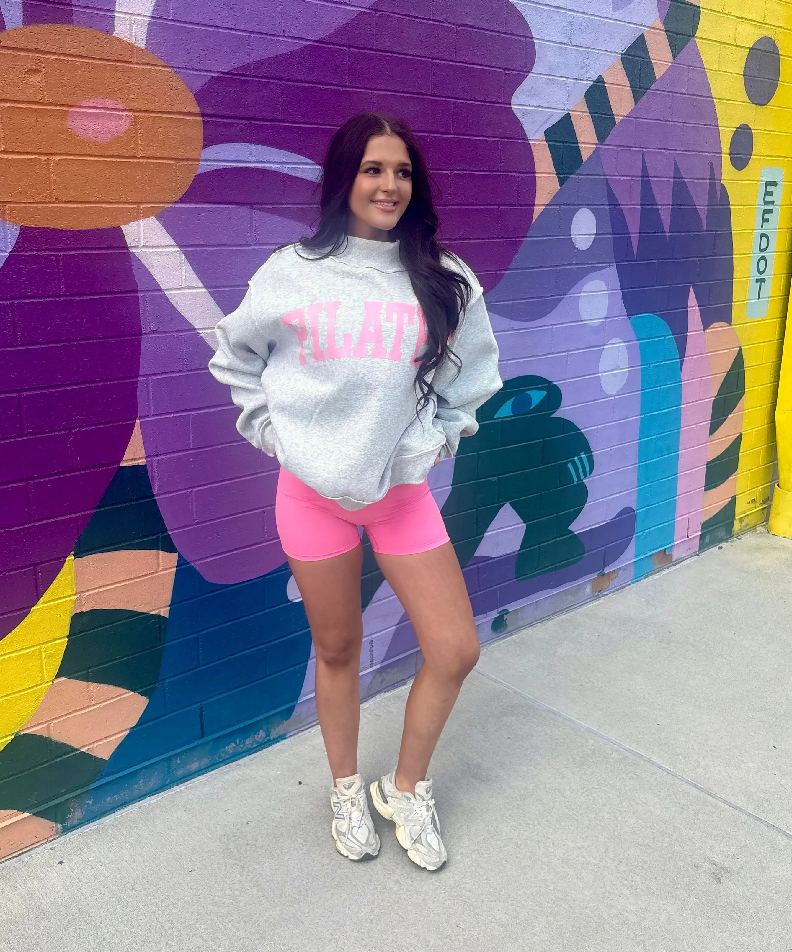 Pink Pilates REVERSIBLE Mockneck