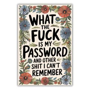 Mother's Day Gift What the Fuck Is My Password: and Other Shit I Can’t Remember – A Funny Alphabetical Internet Organizer Notebook. Stocking Stuffers and Gag Gift for ... for Secret Santa, Birthdays and Christmas Paperback