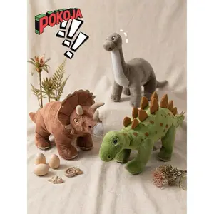 45cm Dinosaur Plush – Soft Stuffed Dino Plushie, T-Rex Stegosaurus Brontosaurus Room Decor & Collectible Gift