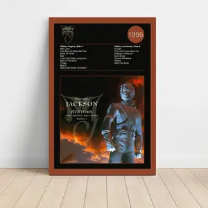 [SALE UP TO 45%] Michael Jackson – HIStory - Past, Present And Future 1 Fine Art Album Poster