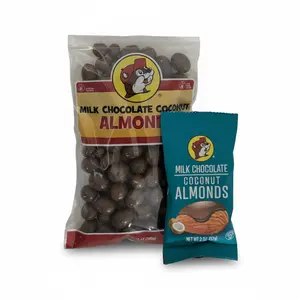 Howdy Bitez Milk Chocolate Coconut Almonds - Creamy Chocolate & Roasted Almonds, Tropical Twist on Classic Treat, Perfect Snack or Gift - Cocoa, Salt