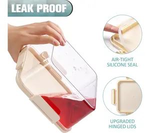 Sorbus Airtight Plastic Food Container Extra-Large Tall - 2Pk