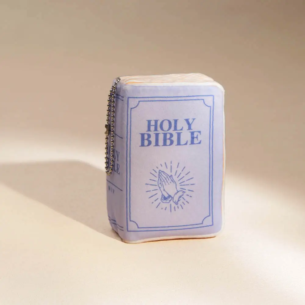 Fete Mini Bible Pillow Charm - Home Decorative Pillow Accessory, Bag Accessory, Biblical Keychain