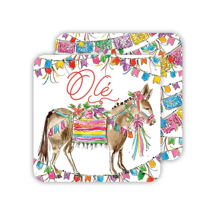 HANDPAINTED FIESTA DONKEY AND OTOMO BANNERS COASTER