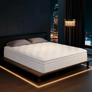 Quiet Sleep Pocket Spring  in a Box Vacuum Compression Medium Breathable Lumbar Support for Hotels  Schools fiber glass Set  Foam Hybrid  high-quality back pain Multi-Level Coil memory king gel  ergonomic design mattress medium firmness full firm bed pur