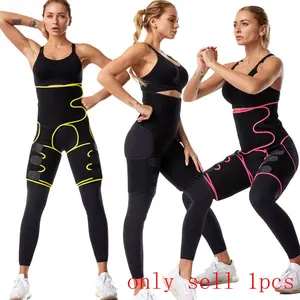 3 in 1 Thigh Trimmer, Waist Trainer, Hip Trainer, Workout Fitness Belt, Workout Waistband, Compression Belt, Women's Sports Accessories for Yoga Gym Workout, Ladies' Sports Accessories