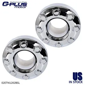 Front Wheel Chrome Center Hub Cap Fit For 05-18 Ford F350 Dually 4x4 Open 2PCS