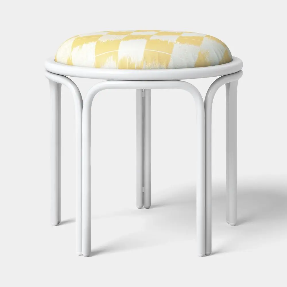 Metal Round Travel Accent Patio Stool - Threshold