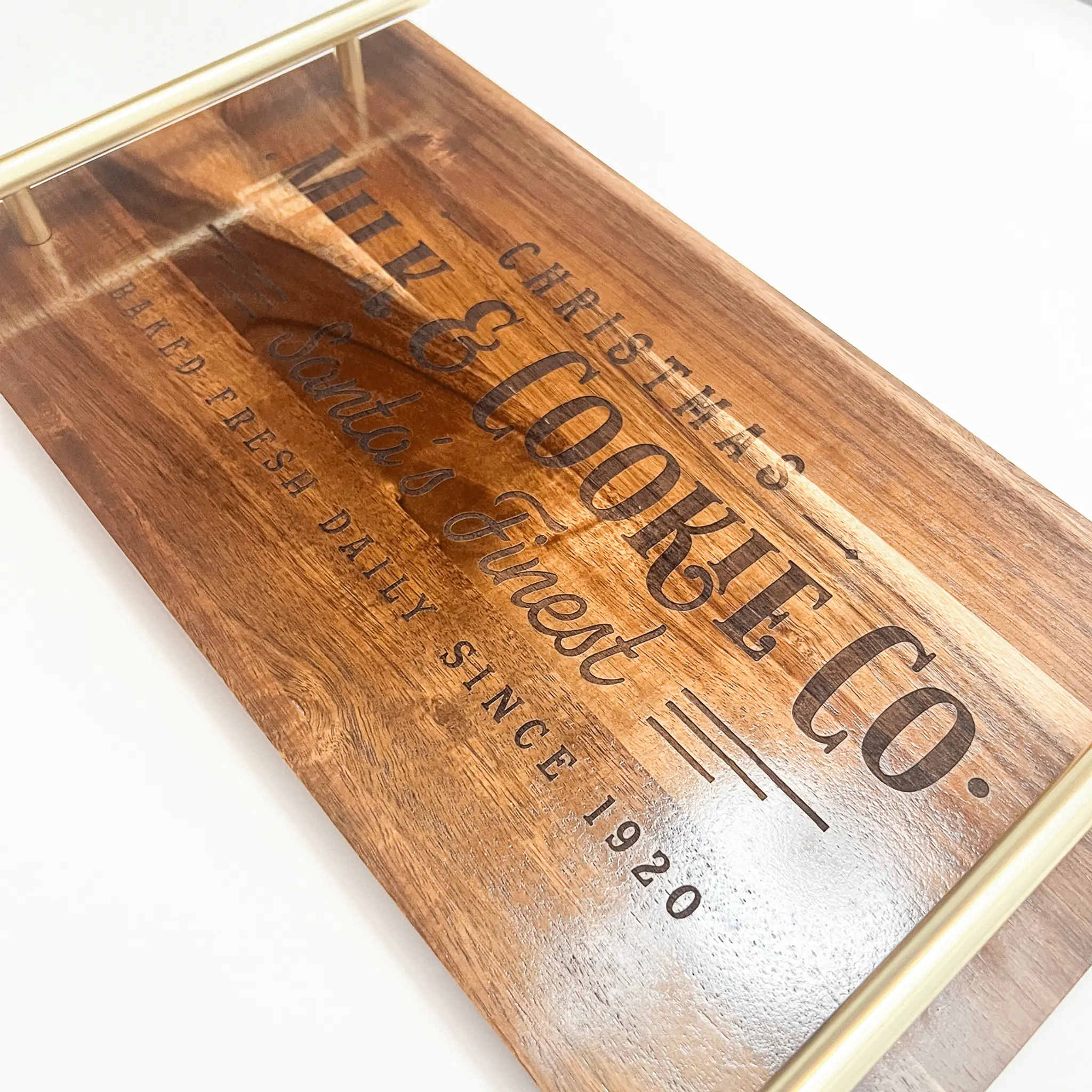 Milk and Cookies Serving Tray