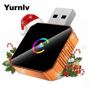 【Yurnlv】X New 2026 CarPlay wireless CarPlay adapter for iPhone/Android, Orange,fast connection,  hands-free calls, wireless adapter, electronic charger, CarPlay adapter