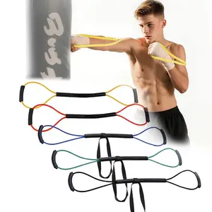 Shadow Boxing Resistance Band -Fast Punches&Power -Boxing Training Gear -Full-BodyCardio Training -Ultra Portable & Lightweight -15 lb to 35 lb Options - Home Gym Workout Kit yoga enthusiast choose color Premium Body Resistance Bands   fitness