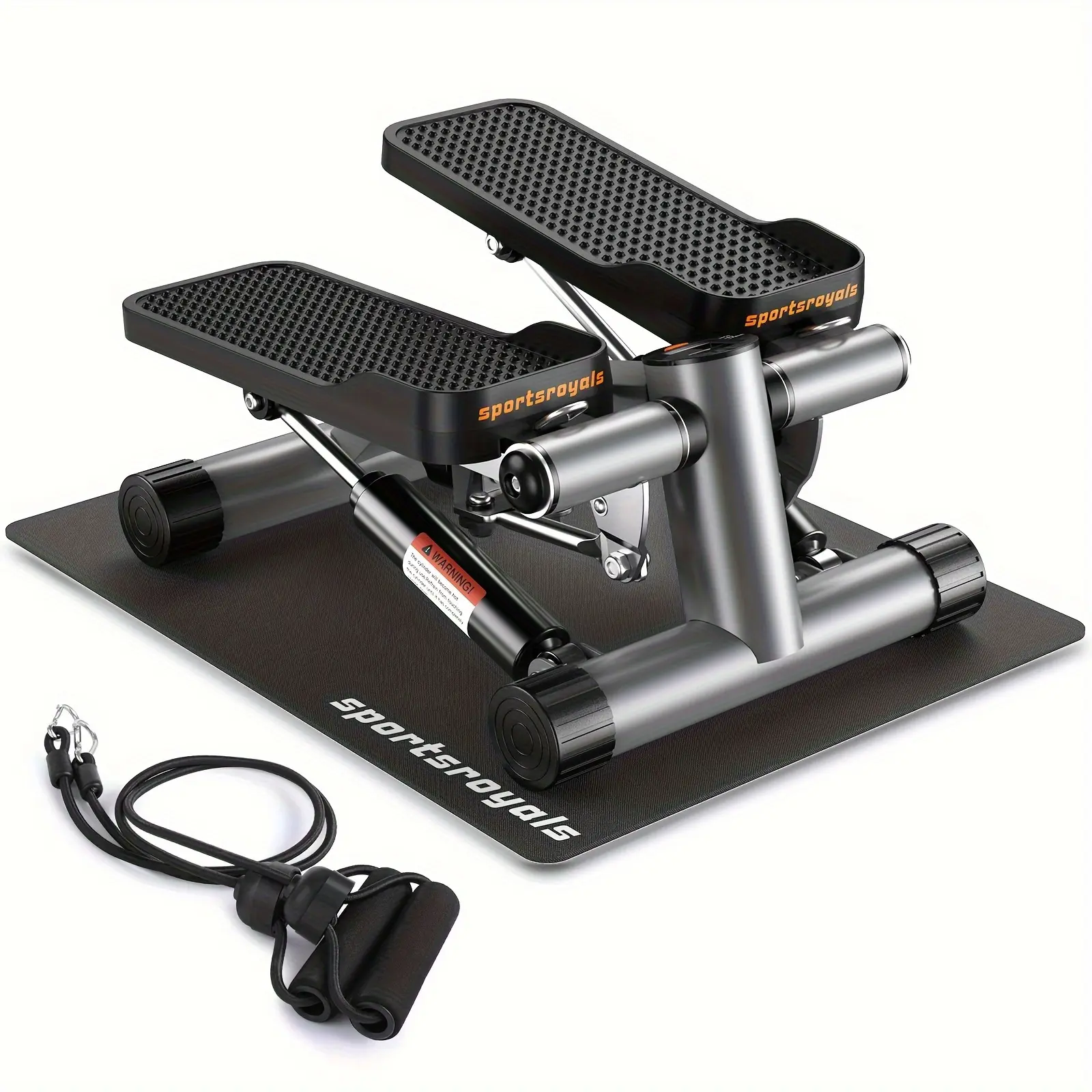 Heavy-Duty Foldable Squat Machine - Home Gym Equipment with Adjustable Resistance Bands, 330lbs Capacity Strength Trainer for Legs, Glutes, Core, Abs - Space-Saving Fitness Machine for Home & Commercial Use, Sleek Workout Equipment, Padded Comfort Handles