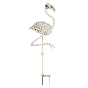 Glow in the Dark Flamingo Skeleton Prop