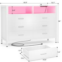 White-6 Drawers