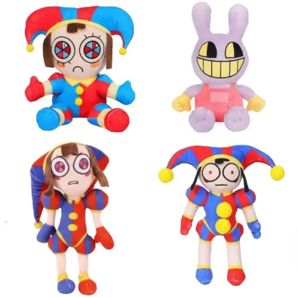 The Amazing Digital Circus Plush Pomni and Jax Plushie Doll Toys Cute Stuffed Animal Birthday for Kids Children Christmas huggy wuggy Durable Soft Fluffy