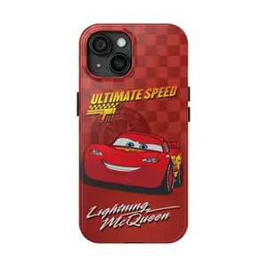 LIGHTNING MCQUEEN Phone Case, Unique and Cool Design For  iPhone 11, 12, 15, 14, 13 Pro Max, Plus, Pro, Men Phone Cases, Women Phone Case Accessories Durable Cover Protective funny  phone  case