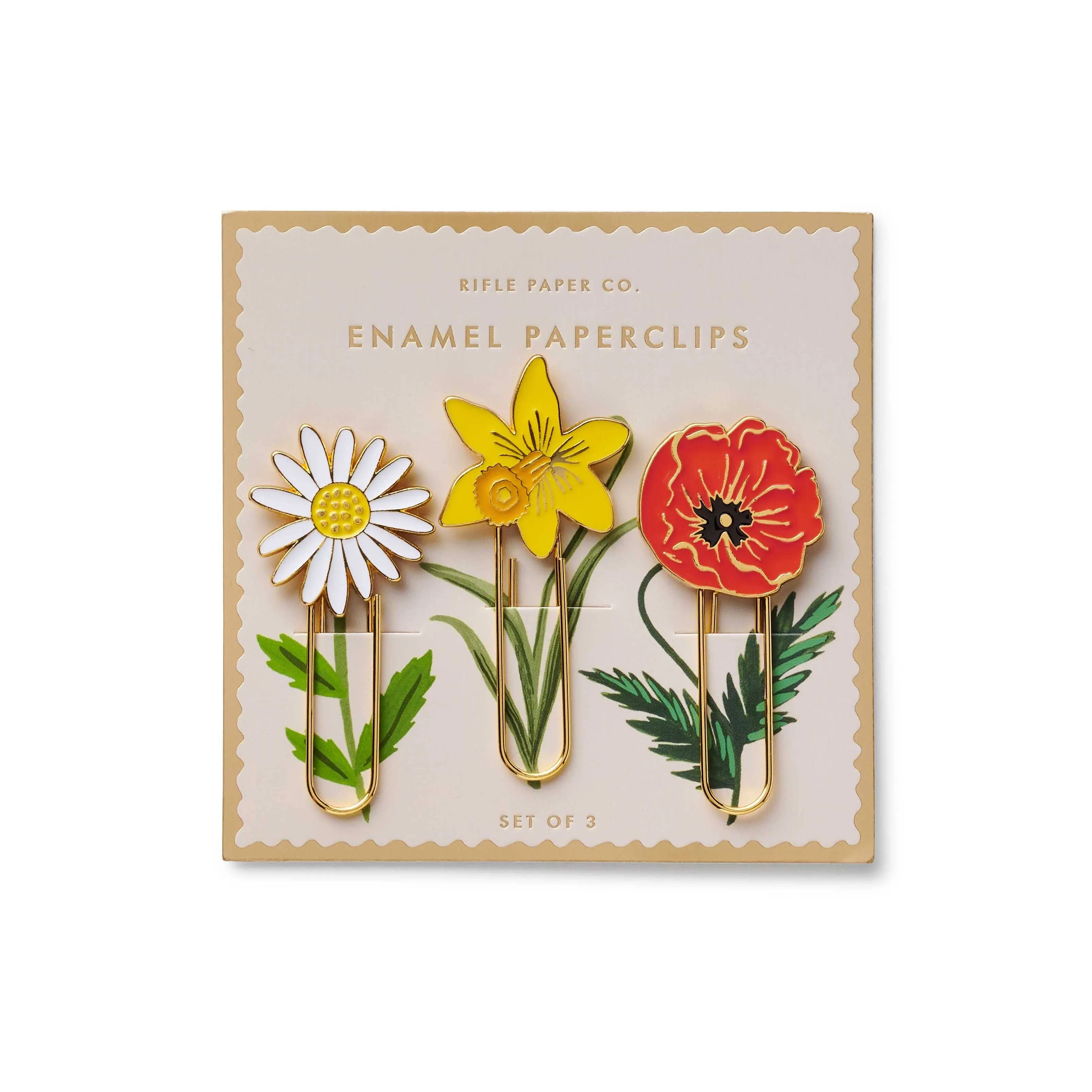 RIFLE PAPER CO. | Garden Study Enamel Paper Clip Set