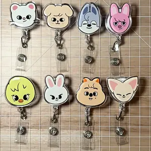 KPOP Bias Resin Retractable Acrylic Badge Reels
