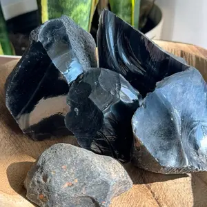 Obsidian from California Raw Natural Healing Stone for Energy Enhancement