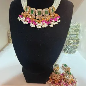 Multi choker set tika and jumka