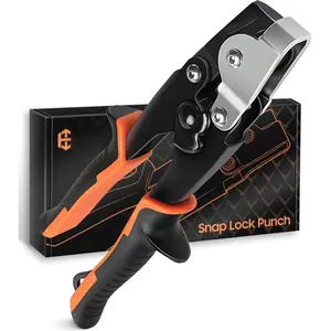 Snap Lock Punch, Gutter Crimping Tool for Sheet Metal, Heavy Duty Gutter Tool for Vinyl and Aluminum Siding, End Cap Crimper for Gutters