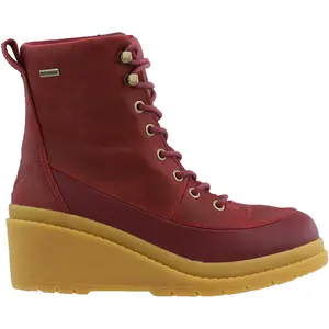 Muck Boot Womens Liberty Lace Up Rain Casual Boots Ankle Low Heel 1-2" - Red