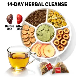 VMDOCK Organic Detox Tea - Relieve Bloating & Support Gut Health - 14-Day Herbal Cleanse - 14 Tea Bags - Senna Leaf & Herbal Blend - Caffeine-Free - Natural Digestive Support