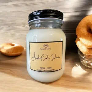 Apple Cider Donuts Mason Jar Candles