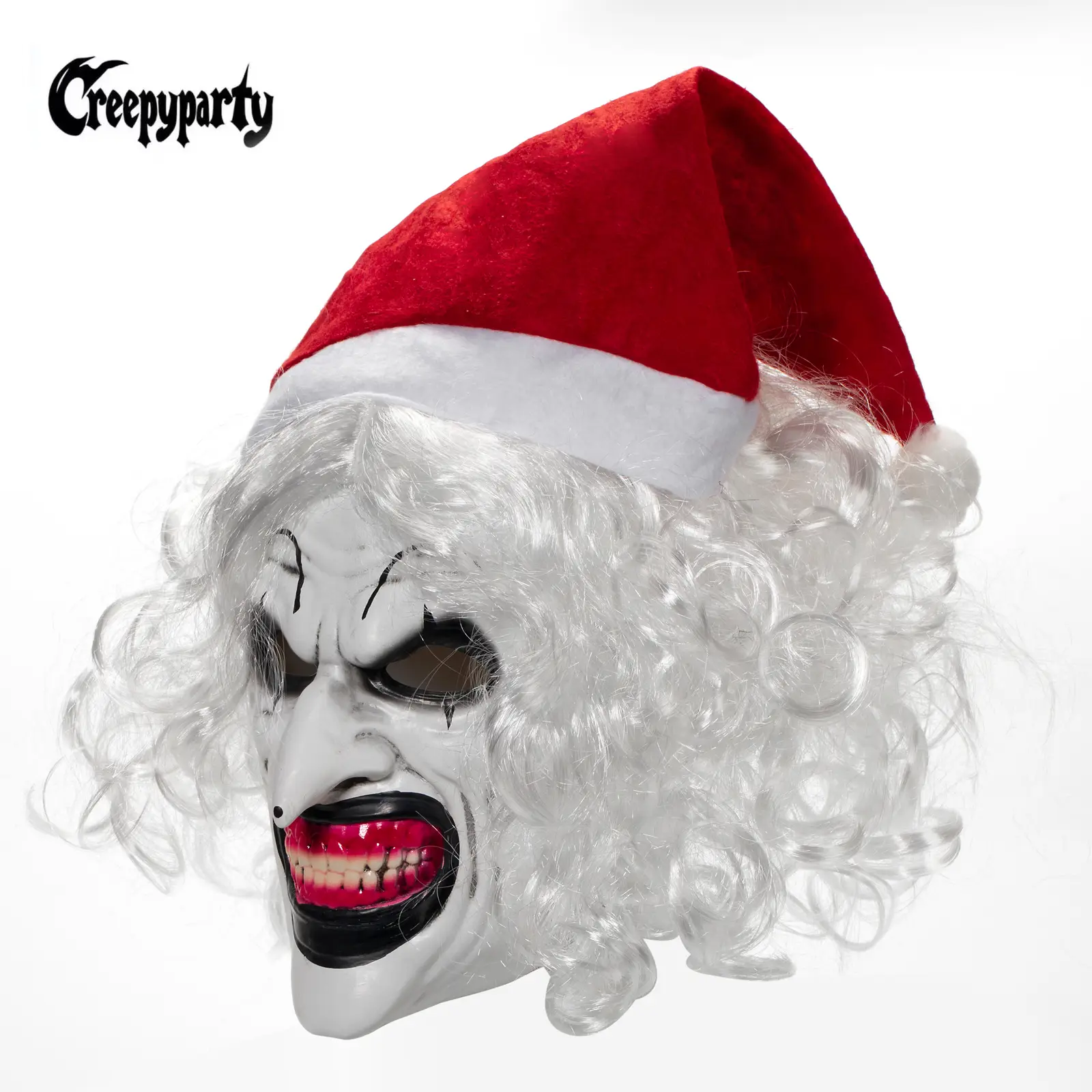 Creepy Party Terrifier Clown Mask - Scary Novelty for Parties and Trick-or-Treating - Skincare Accessories