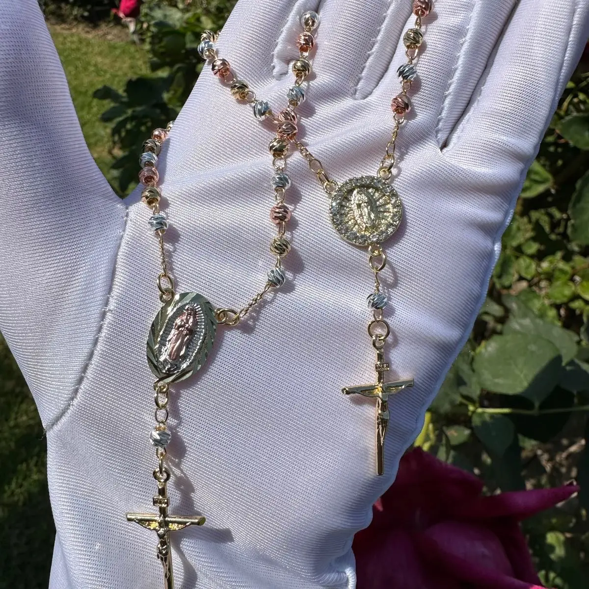 Rosary Bracelet for Her 7”