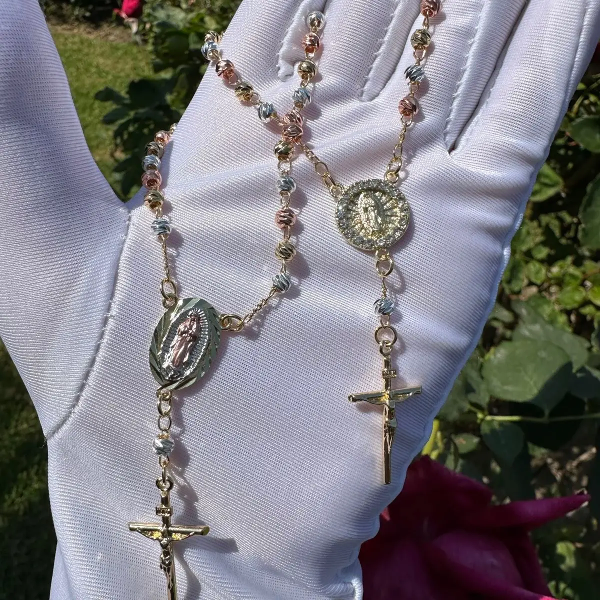 Rosary Bracelet for Her 7”