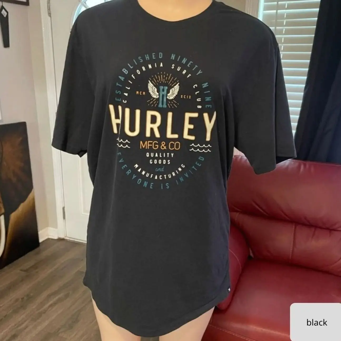 Hurley Shirts | Hurley Black Graphic Logo Tee Shirt  J