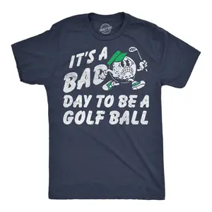 Mens Funny T Shirts Its A Bad Day To Be A Golf Ball Sarcastic Golfing Graphic Novelty Tee For Men Mens Funny T Shirts Cool Vintage Fashion T-Shirt Gift Classic Menswear Funny Golf Short Sleeve Novelty Tees for Navy - Bad