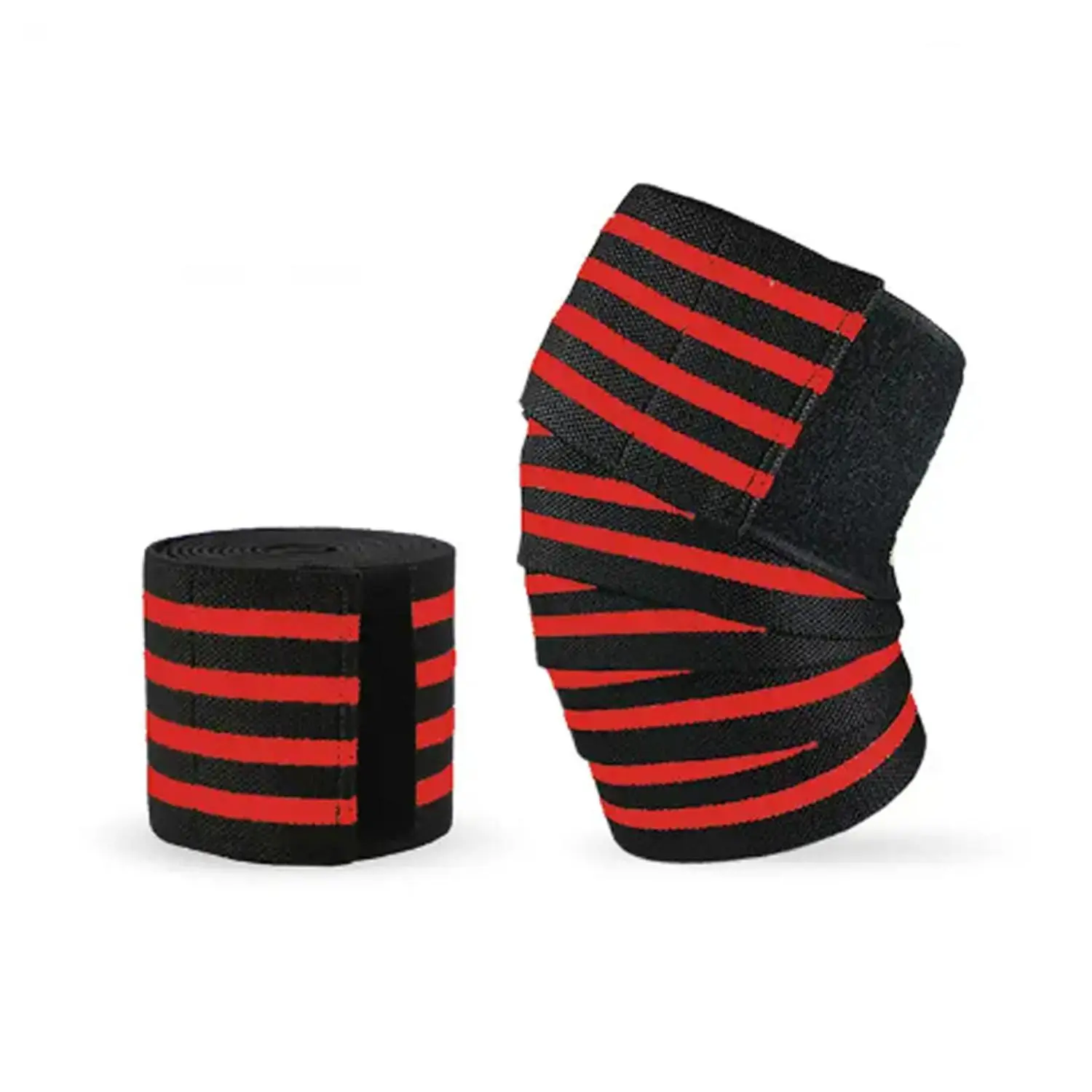 Striped Pattern Knee Pad, 1 Count Breathable Knee Brace, Knee Sleeve, Knee Sleeves For Weightlifting, Knee Support, Knee Supporter for Fitness Sports Weightlifting Running, Sports Protective Gear for Men & Women