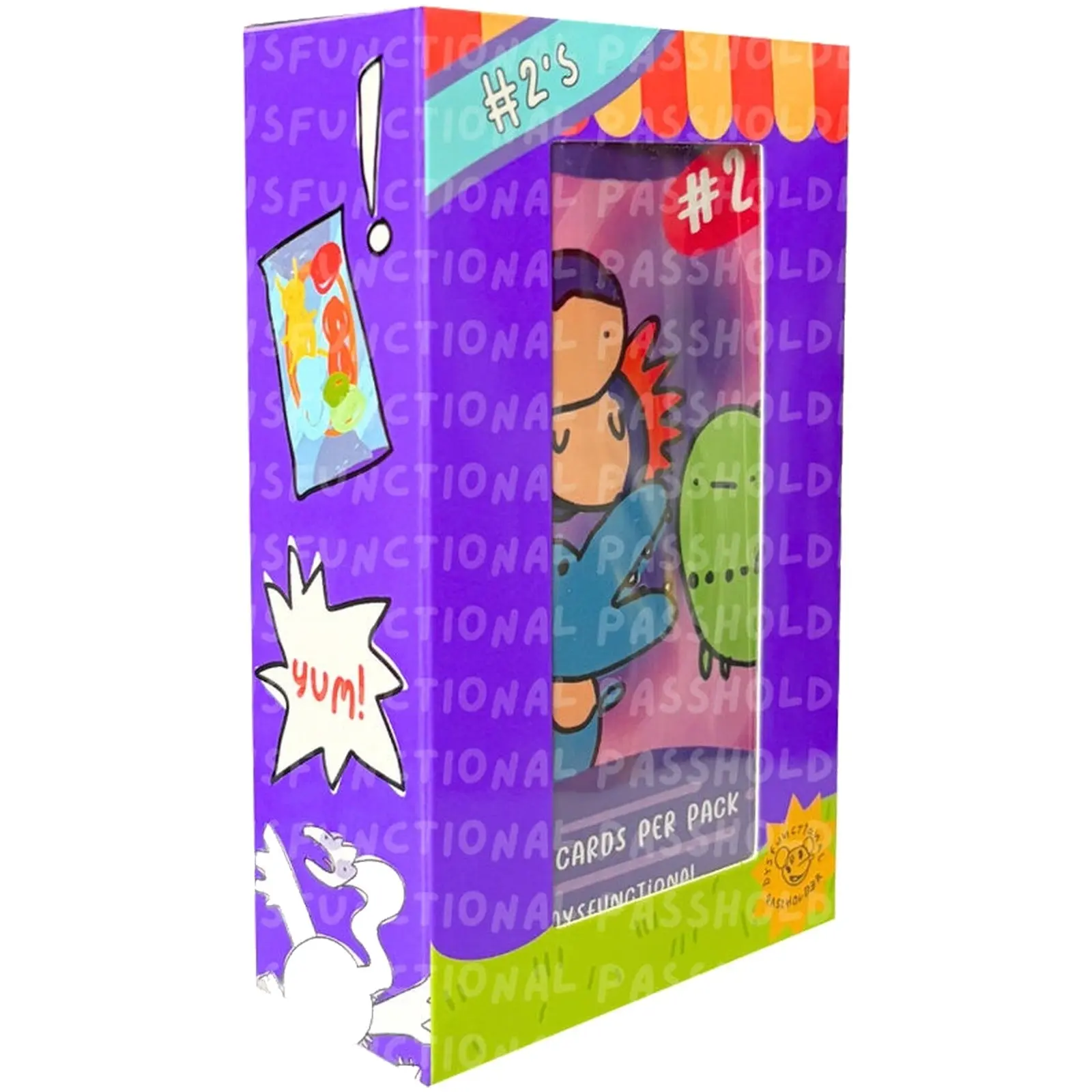 Dysfunctional Passholder Pokenots #2 Fundle Bundle Box for Card Collectors - 8 Non-Sports Trading Card Booster Packs, 100% Authenticity Guaranteed, Trading Cards