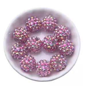 Prism Berry 20mm Rhinestone Beads Set of 5