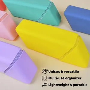 Minimalist Solid Color Silicone Storage Bag | And Durable, a Stylish Storage Tool, Perfect for Organizing Small Items