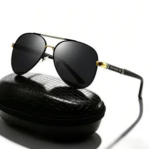 Unisex Polarized Aviator Sunglasses, Durable Anti-Glare UV Protection Shades for Driving, Fishing & Outdoor Travel