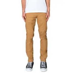 Chino Pants - Classic cotton fabric, slim fit, pockets, tapered design, ideal