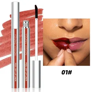 3 Counts Peel Off Lip Liner Tattoo Pen Set, Long-lasting Lip Stain Liquid Lip Liner, Waterproof & Smudge-proof Peel Off Lip Liner Stain, Lip Liner Stain Peel Off, Lipstick Gift, Lip Liner Pencil, Natural Lip Liner, Matte Lipliner Makeup, Lip Marker gloss