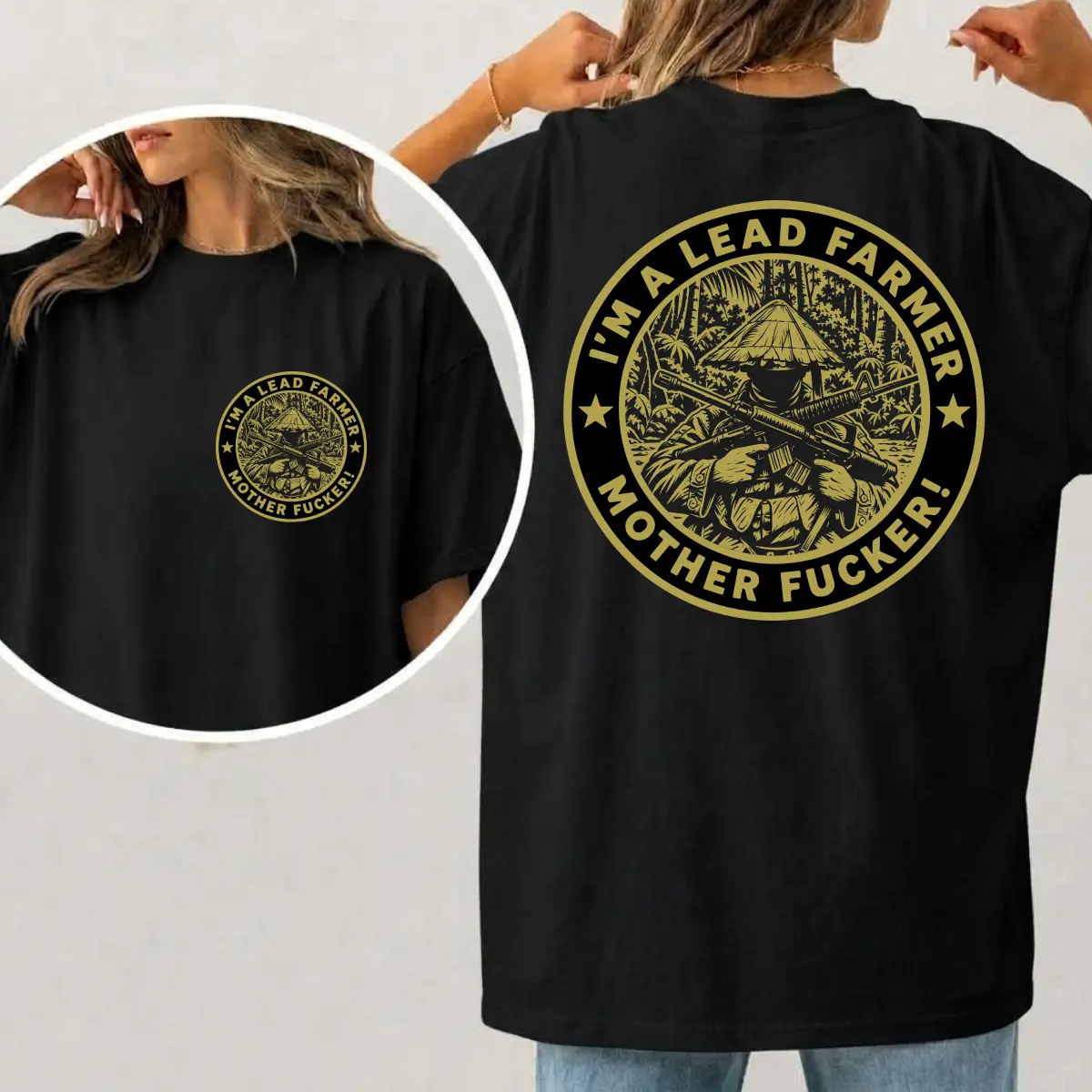 Tropic Thunder “I’m a Lead Farmer” T-Shirt, Movie Quote Graphic Tee, Vintage Comedy Fan Shirt, Retro Streetwear, MADE IN USA