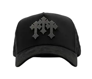 Barbas Hats x Rich The Kid – Chrome I Blackout” - Premium Embroidered Snapback, Adjustable Streetwear Hat